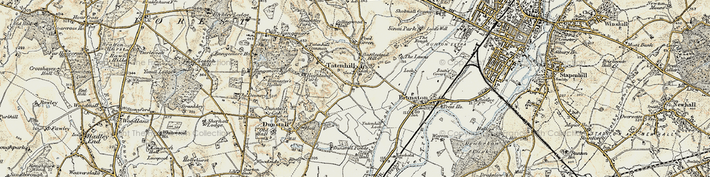 Old map of Tatenhill in 1902