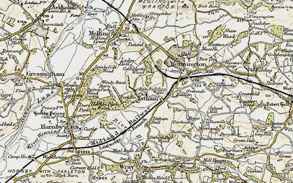 Old map of Tatham in 1903-1904