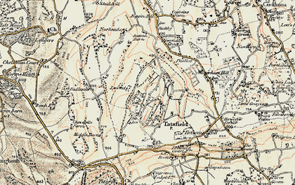 Old map of Tatsfield in 1897-1902