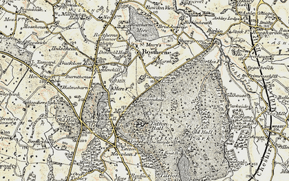 Old map of Tatton Dale in 1902-1903