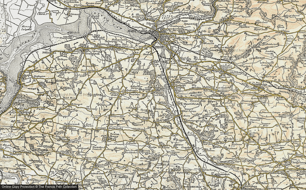 Old Map of Tawstock, 1900 in 1900
