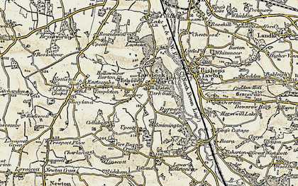 Old map of Tawstock in 1900