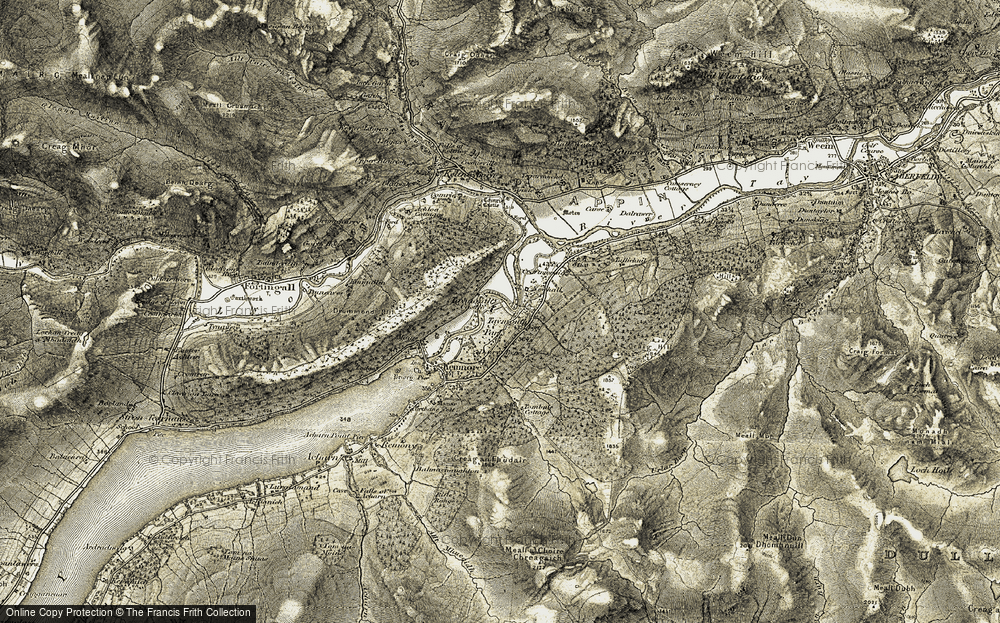 Old Map of Taymouth Castle, 1906-1908 in 1906-1908