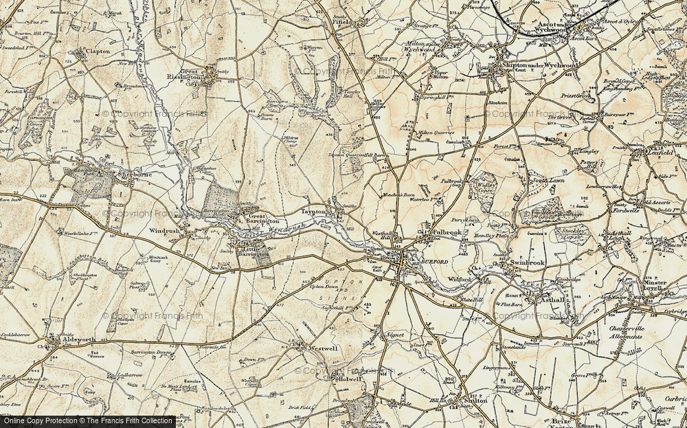 Old Map of Taynton, 1898-1899 in 1898-1899