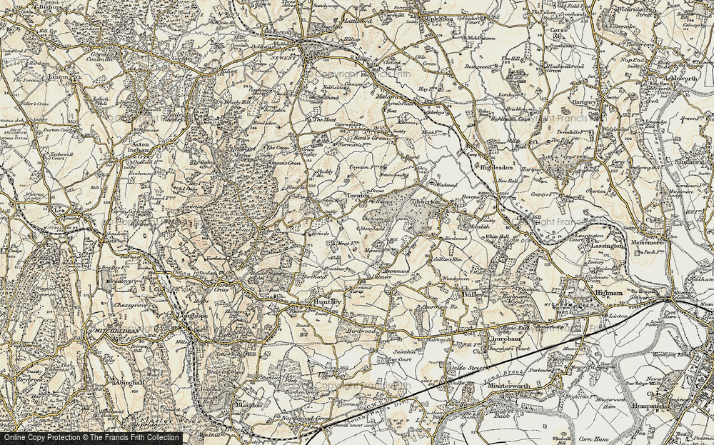 Old Map of Taynton, 1898-1900 in 1898-1900