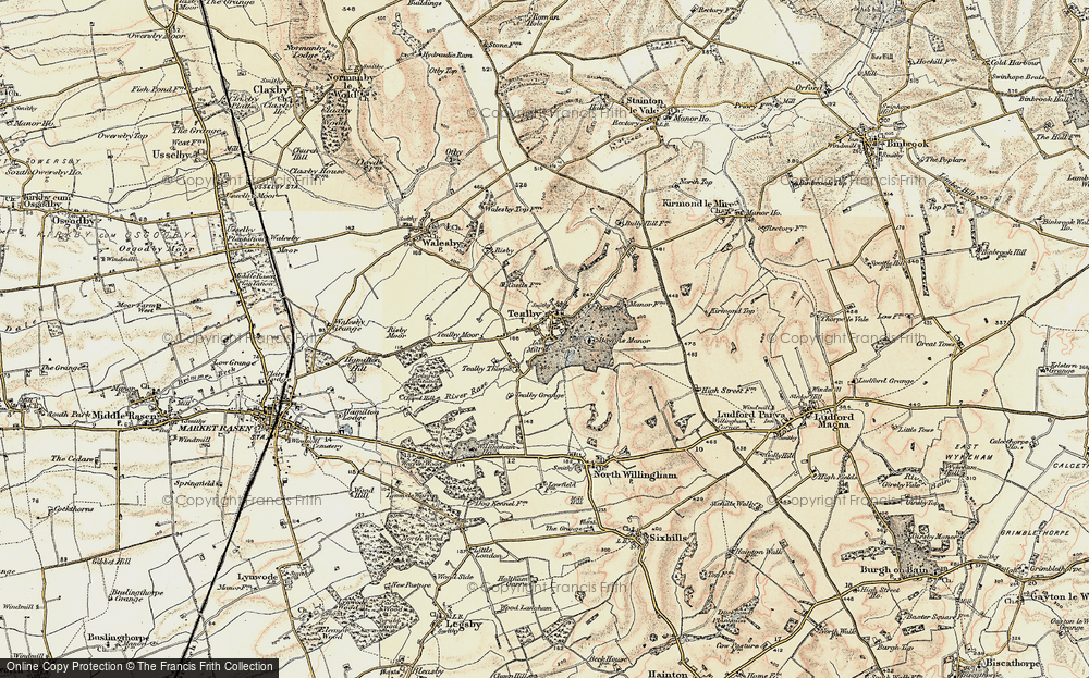 Old Map of Tealby, 1903 in 1903
