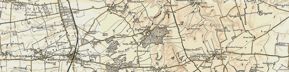Old map of Tealby in 1903