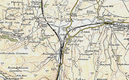 Old map of Tebay in 1903-1904