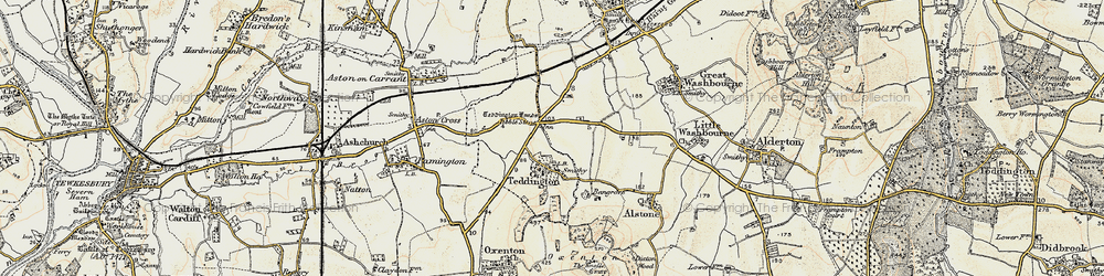 Old map of Teddington in 1899-1900