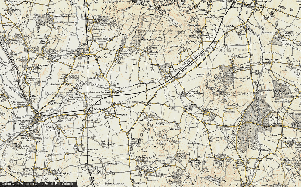 Old Map of Teddington Hands, 1899-1901 in 1899-1901