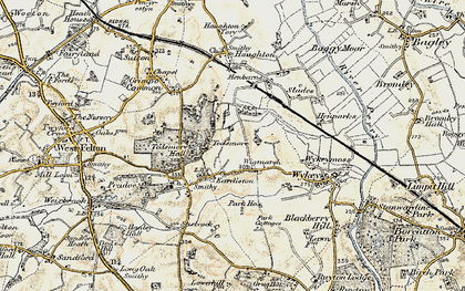 Old map of Tedsmore in 1902