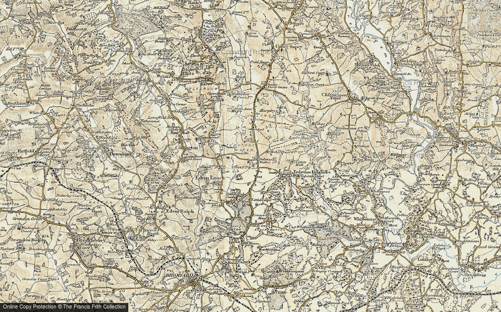 Old Map of Tedstone Wafer, 1899-1902 in 1899-1902