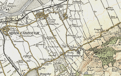 Old map of Teesville in 1903-1904