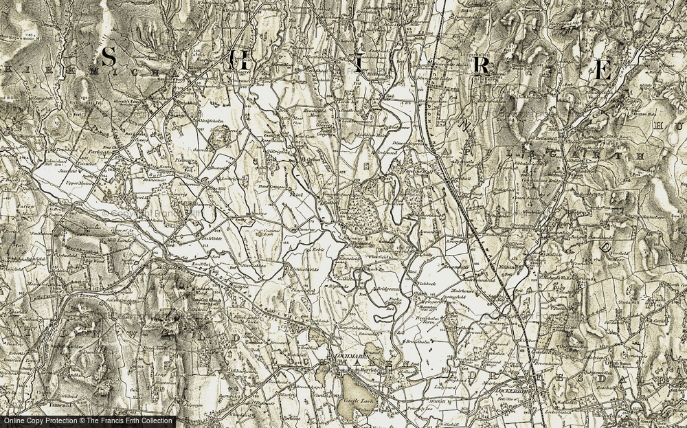 Old Map of Templand, 1901-1905 in 1901-1905