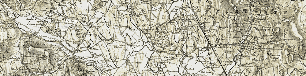 Old map of Templand in 1901-1905