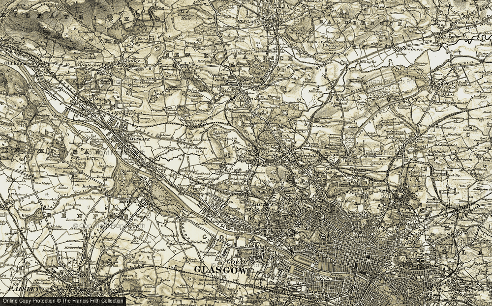 Old Map of Temple, 1904-1905 in 1904-1905