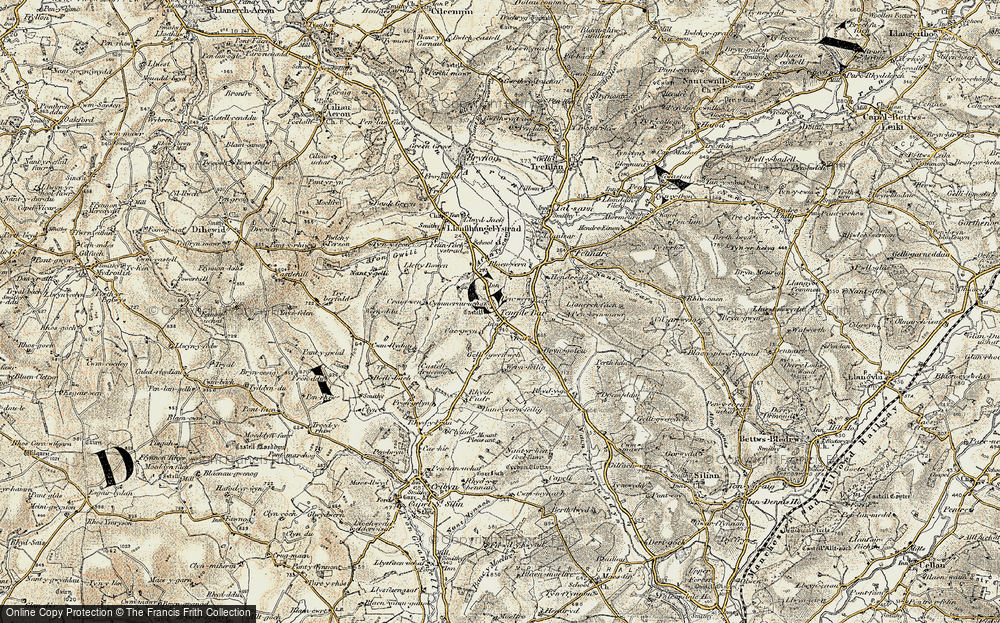 Old Map of Historic Map covering Berthele in 1901-1903