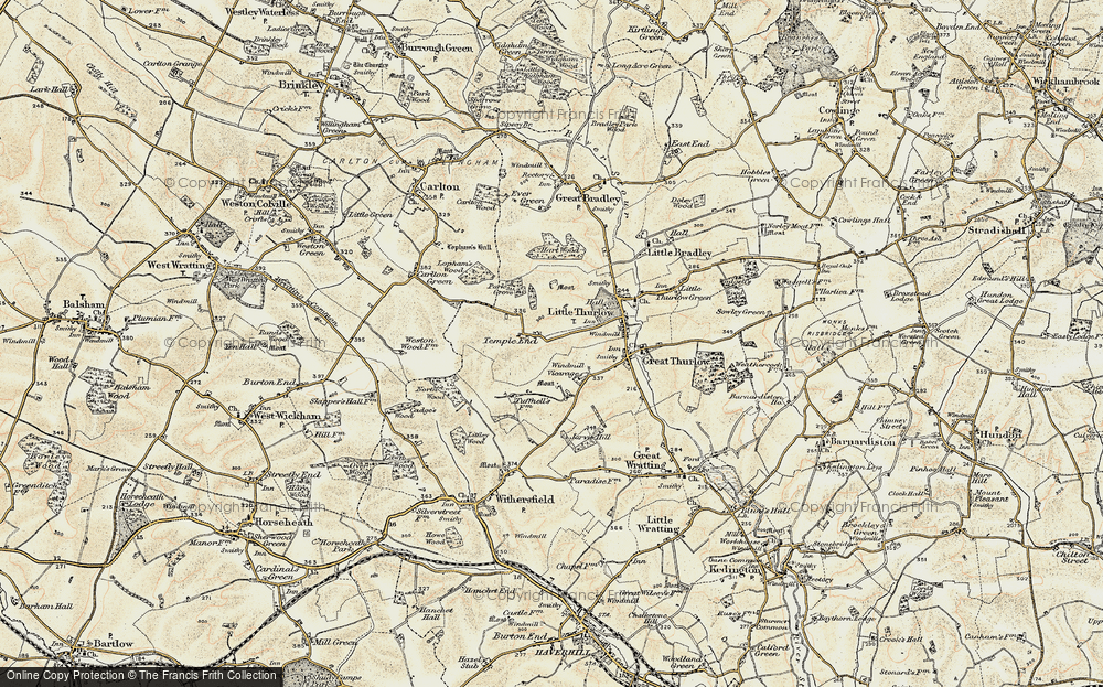 Old Map of Temple End, 1899-1901 in 1899-1901