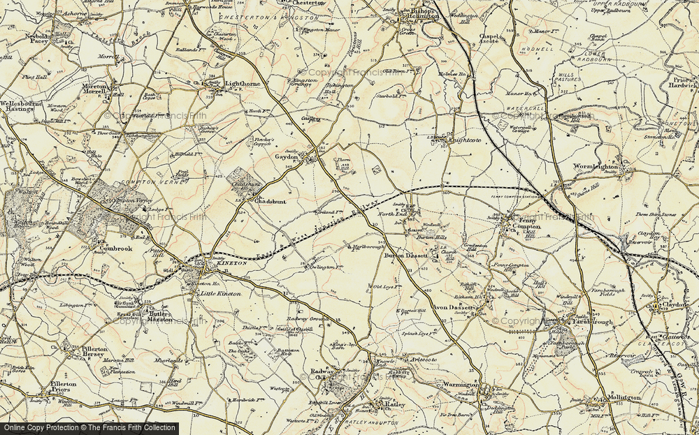 Old Map of Temple Herdewyke, 1898-1901 in 1898-1901