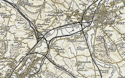 Old map of Templeborough in 1903