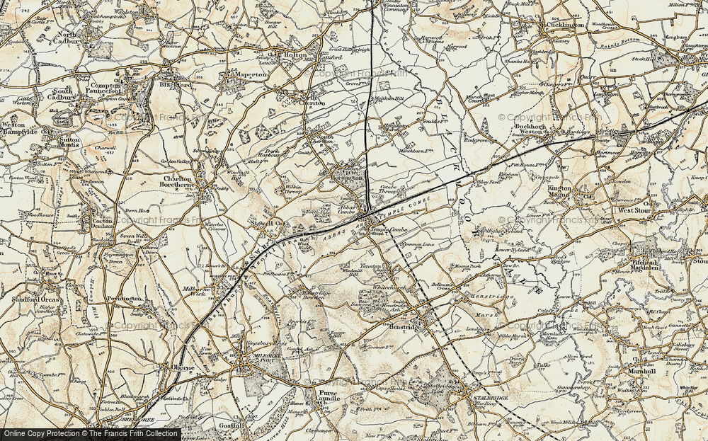 Old Map of Templecombe, 1899 in 1899
