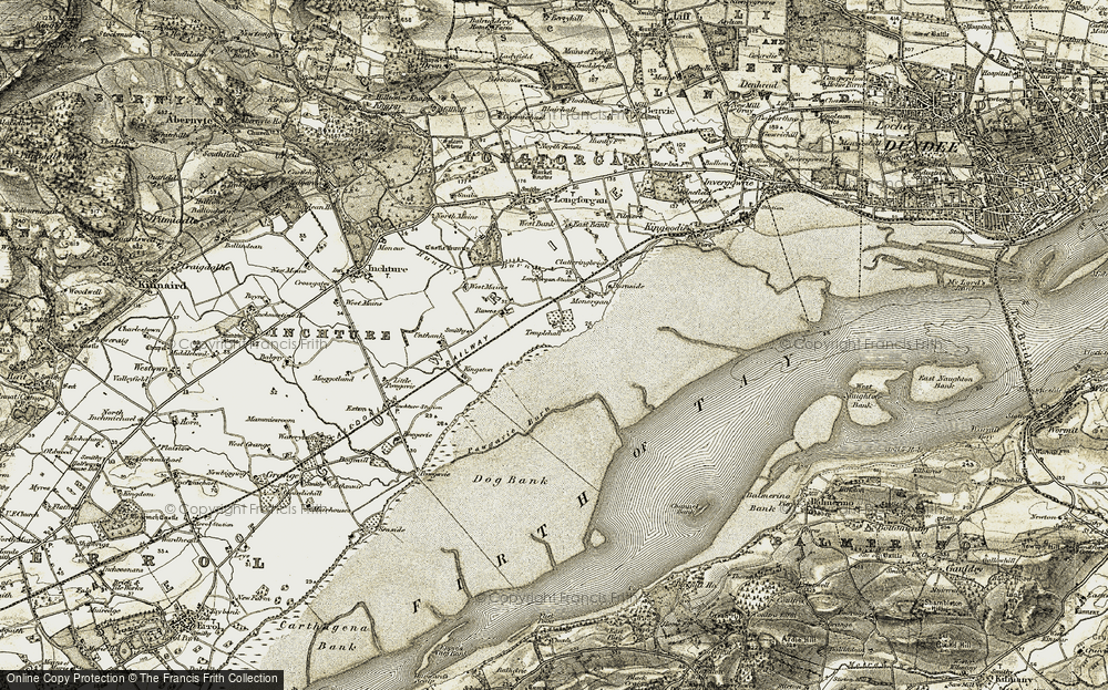 Old Map of Templehall, 1907-1908 in 1907-1908