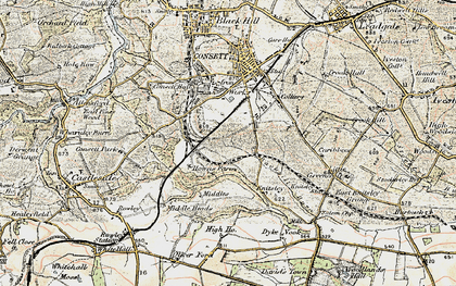 Old map of Templetown in 1901-1904