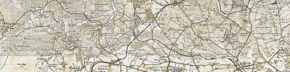 Old map of Templetown in 1901-1904