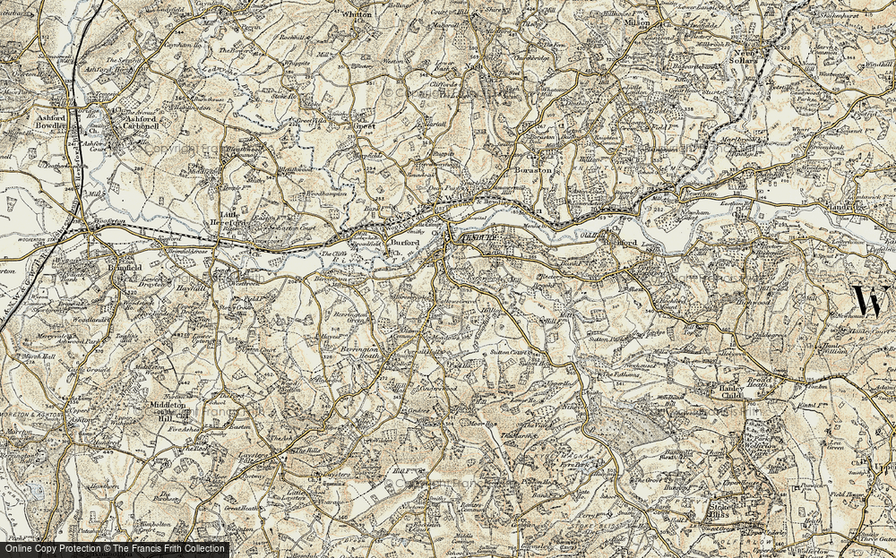 Old Map of Tenbury Wells, 1901-1902 in 1901-1902