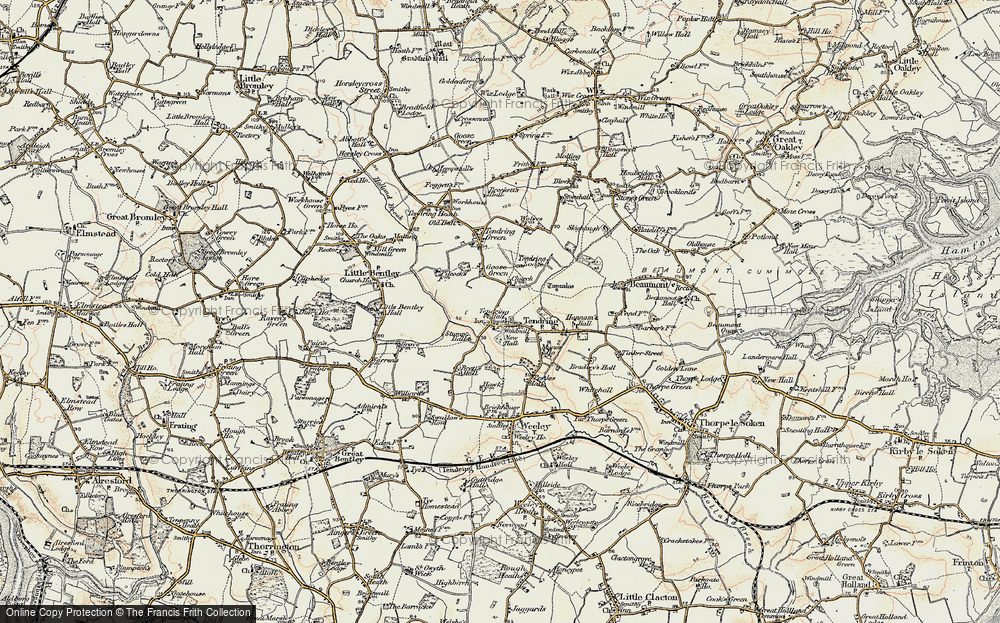 Old Map of Tendring, 0-1899 in 0-1899