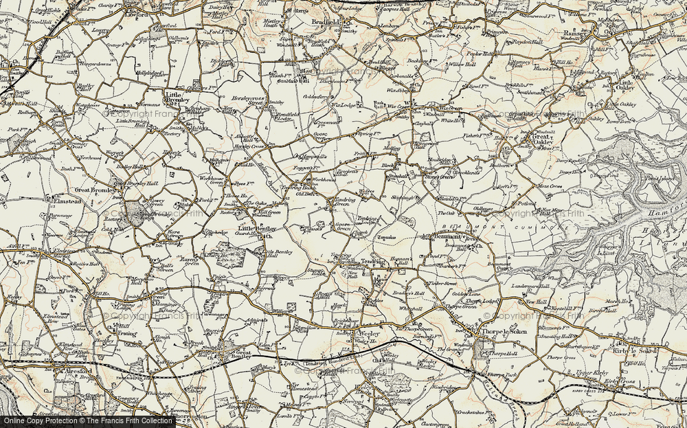 Old Map of Tendring Green, 0-1899 in 0-1899