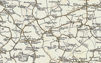 Old map of Tendring Heath in 1898-1899
