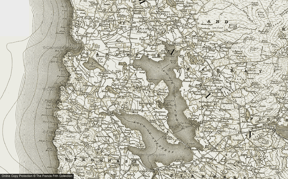Old Map of Historic Map covering Appieteen in 1912