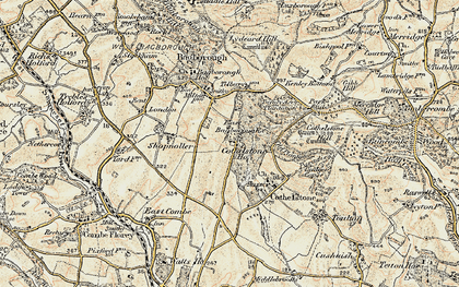 Old map of Terhill in 1898-1900