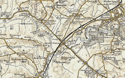 Old map of Ternhill in 1902