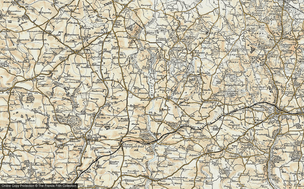 Old Map of Terras, 1900 in 1900