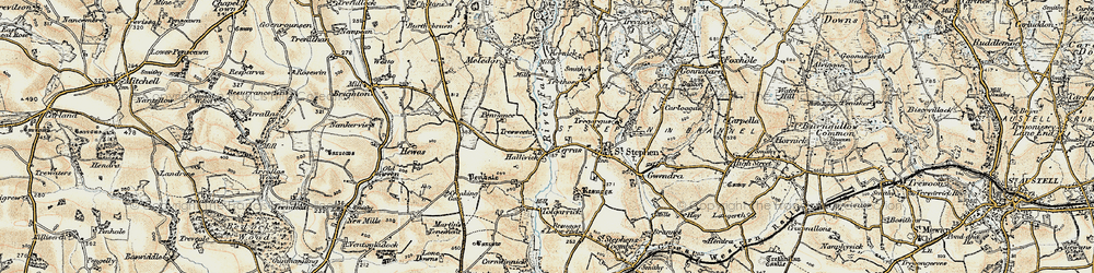 Old map of Terras in 1900