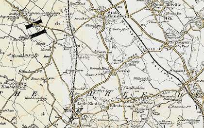 Old map of Terrick in 1898