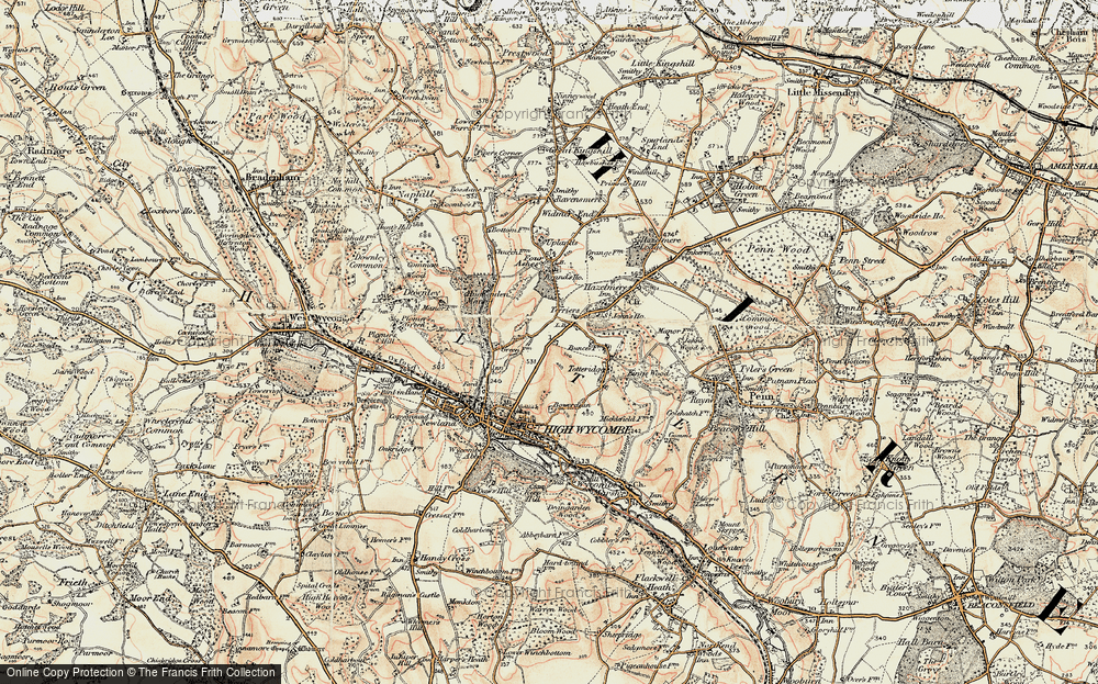 Old Map of Terriers, 1897-1898 in 1897-1898