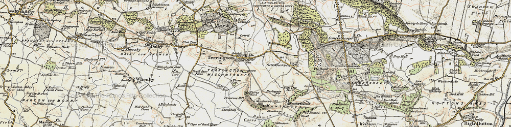 Old map of Terrington in 1903-1904