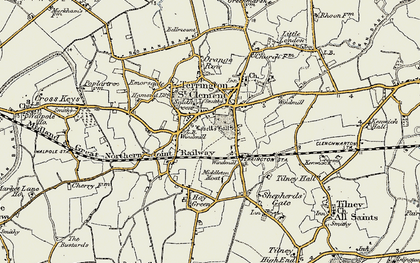 Old map of Terrington St Clement in 1901-1902