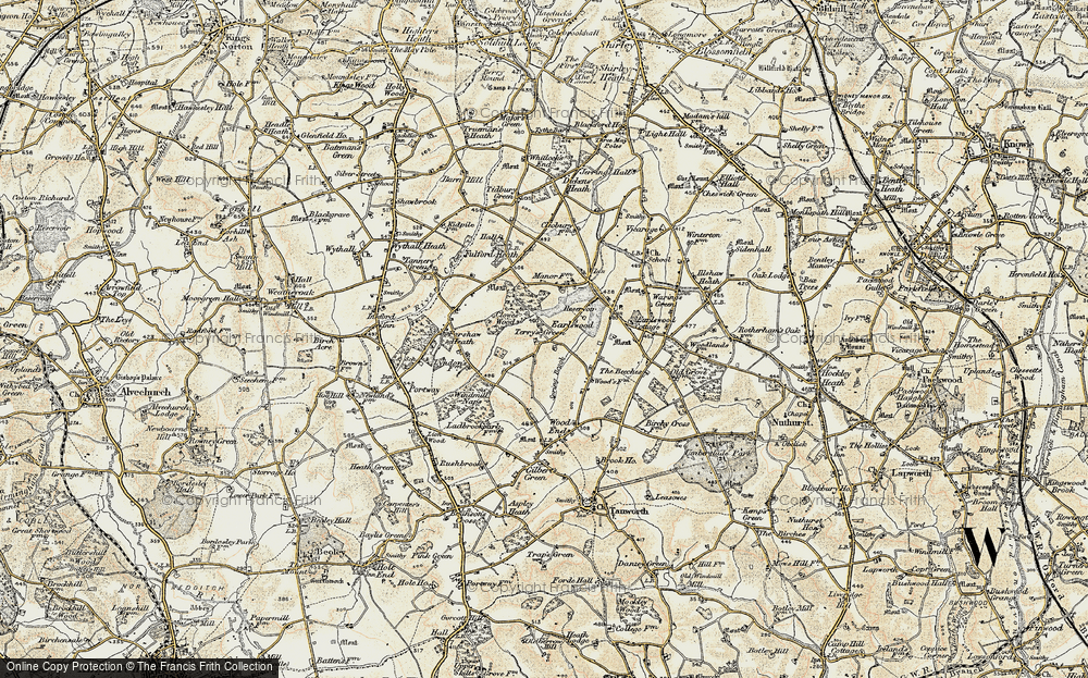Old Map of Terry's Green, 1901-1902 in 1901-1902