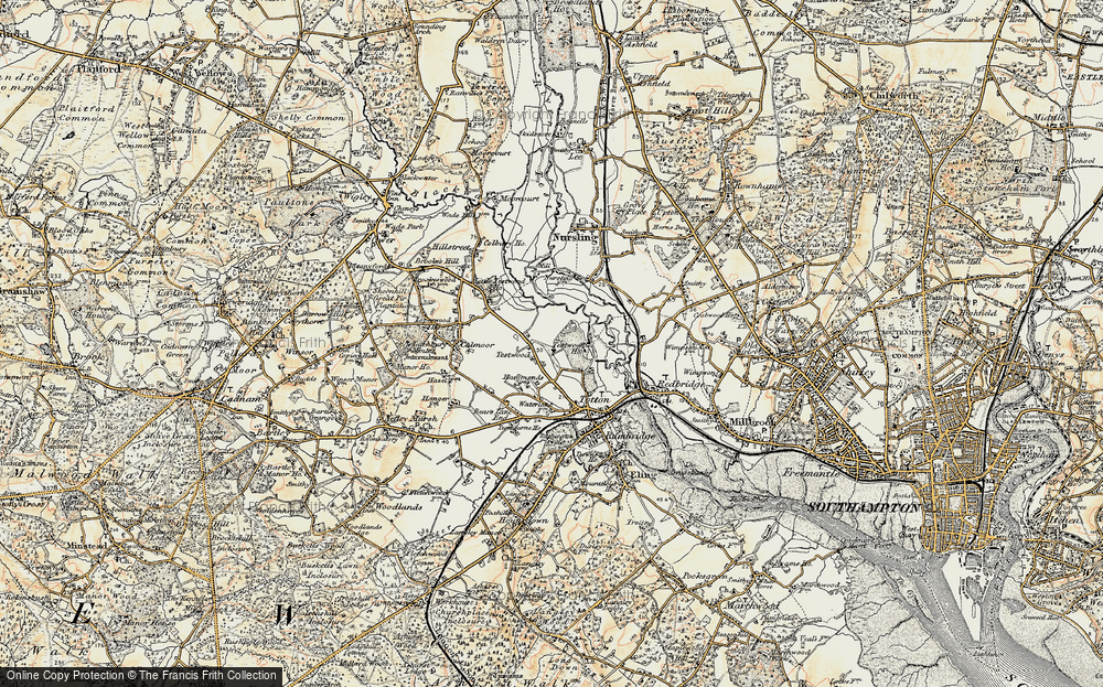 Old Map of Testwood, 1897-1909 in 1897-1909