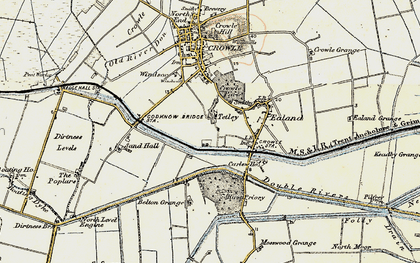 Old map of Belton Grange in 1903