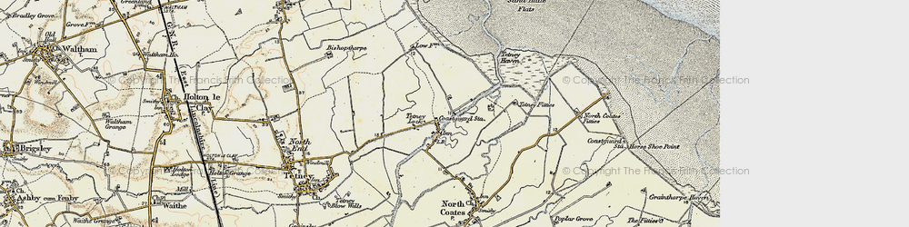 Old map of North Coates Airfield in 1903-1908