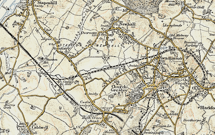 Old map of Tetron Point in 1902