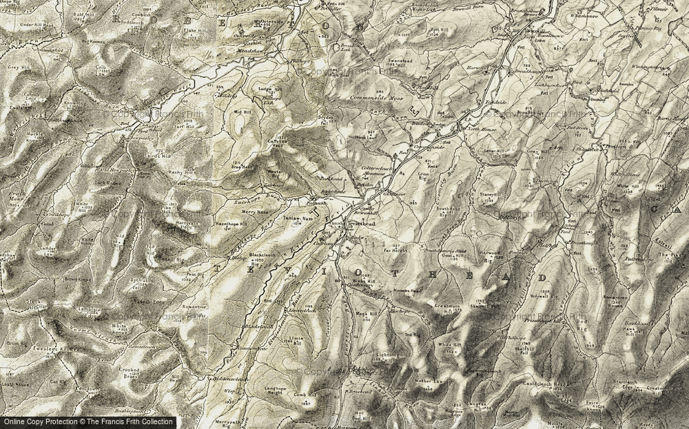 Old Map of Historic Map covering Bowanhill in 1901-1904