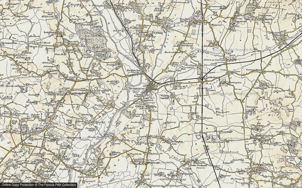 Old Map of Tewkesbury, 1899-1900 in 1899-1900