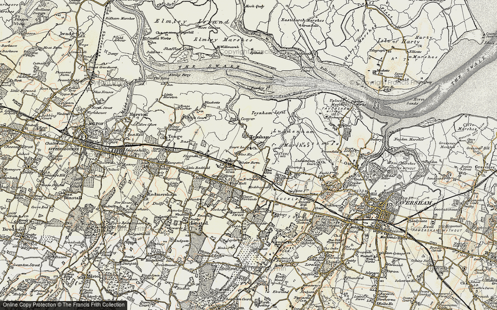 Old Map of Teynham Street, 1897-1898 in 1897-1898