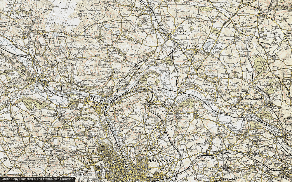 Old Map of Thackley, 1903-1904 in 1903-1904